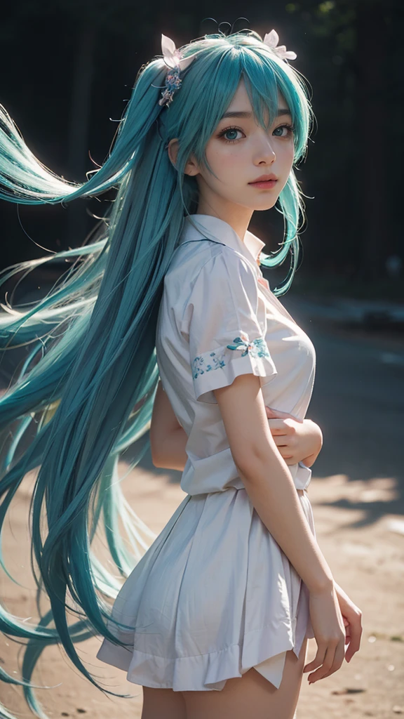 Realistic photo,top quality,ultra detailed picture,high-resolution,beautiful HatsuneMiku
