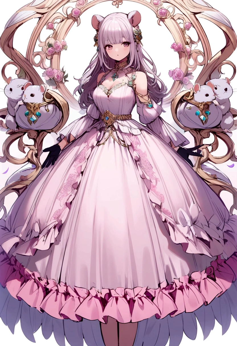 Chinchilla、Light pink dress、
