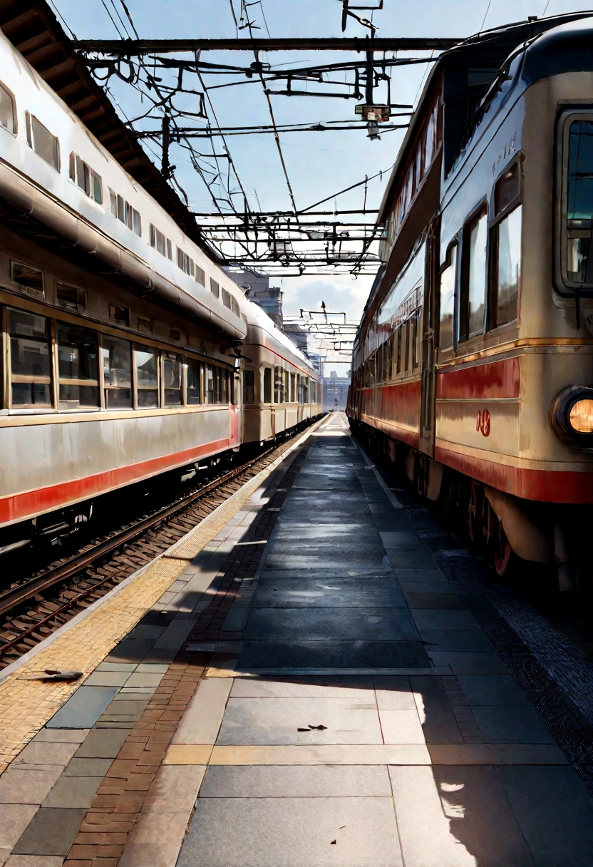 Happy engineer'summer day, high quality, Realism, photo, эпик Realism, Russian Railways, Russia, Russian trains, there is a train station with a train on the tracks, train station in ((buzzer)), train station, station, снято на камеру sony a7r, train station background, Filmed on Sony Alpha 9, City environment, terminal, Shot on Canon 8 0 D, train station explosion, Taken on a Sony A3, photo taken in 2 0 2 0