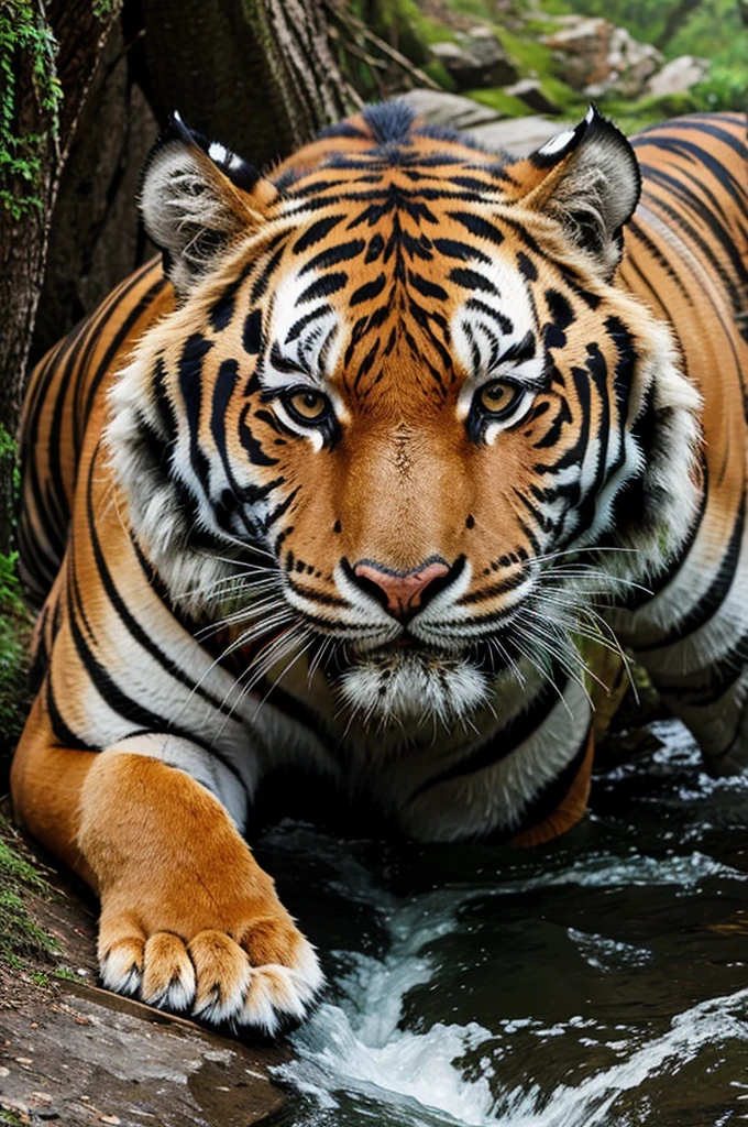 Tiger in mountain