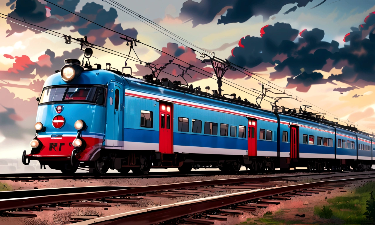 epic realism, Russian Railways, Russia, Russian trains, carriages, speed