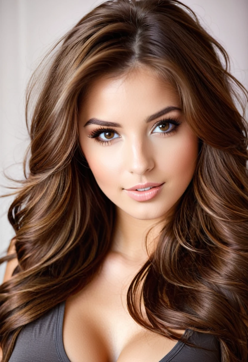 Sexy brown hair girl