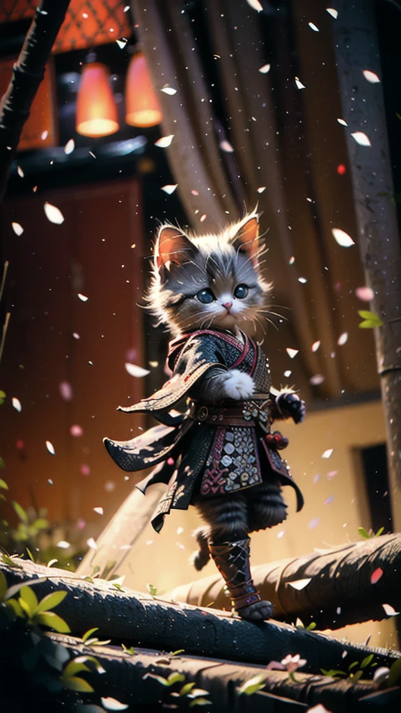 Best quality, masterpiece, ultra high res, raw photo, beautiful and aesthetic,deep shadow, dark theme,(photorealistic:1.4), ((soft lighting, dim light, dark scene, night):1.4)
White kitten, Hanfu, holding sword, cyberpunk city, neon lights,
Graceful poise, evocative atmosphere, magnetic presence, refined seduction, captivating mystique,
Intricate zentangle patterns, a single female figure, astonishing level of detail, generously endowed, striking perspective, a chaotic masterpiece, gracefully poised, vibrant color palette, ((outdoors)), inspired by futurist architecture