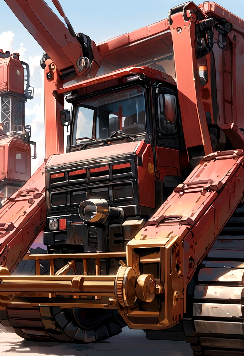 heavy equipment lifts container realism