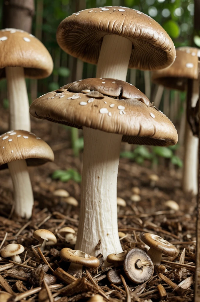 Mushroom growing in peso money