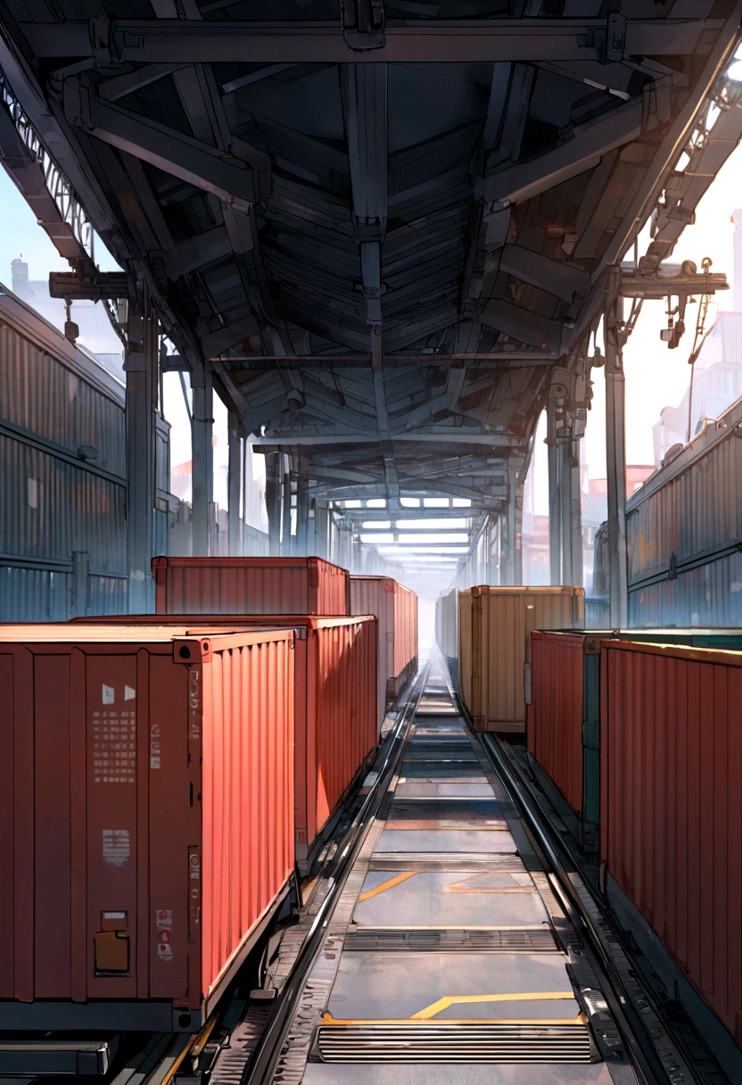 cargo containers, Rails