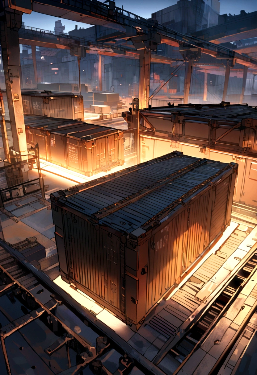 cargo containers, Rails