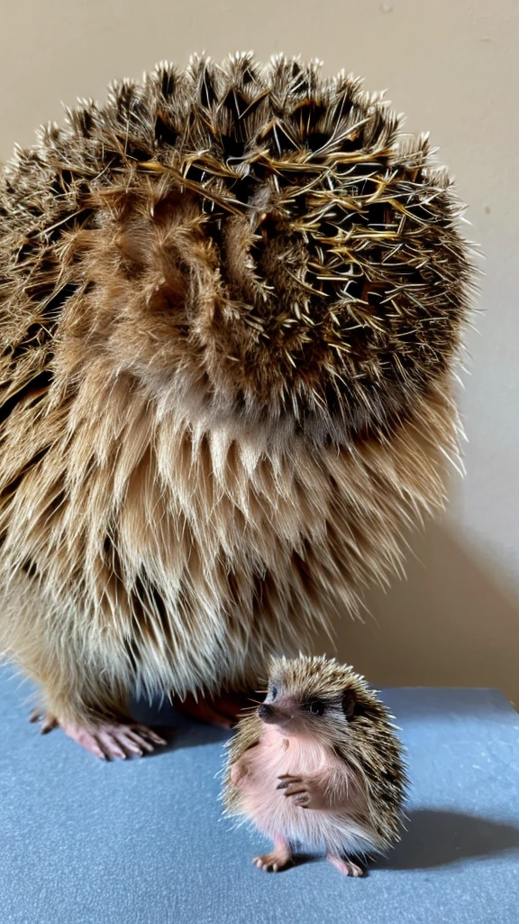 Real、Hedgehog standing、Standing posture
