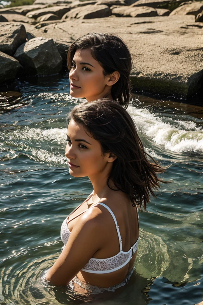 Woman at the water's edge