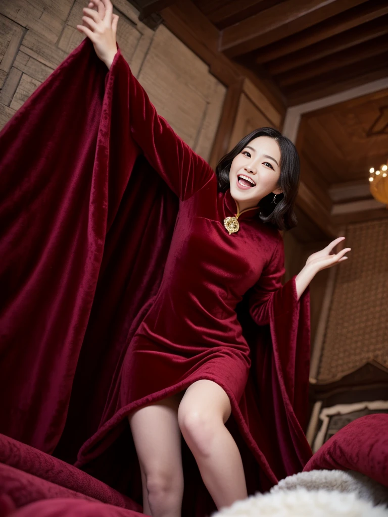 fluffyの毛皮。fluffy。((Chinese gorgeous and antique))(smile)(((Pair of women、Feminine room)))。((Velour dress、Velvet dress、Fluffy carpet))。Arms outstretched、Armpits。Photos of women wearing fur coats。Brown fur cape。Fisheye Lenultiple women。Black leather bondage, standing footjob pov Standing Footjob POV penis male legs