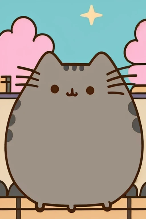 pusheen rides a CHi-to tank through town