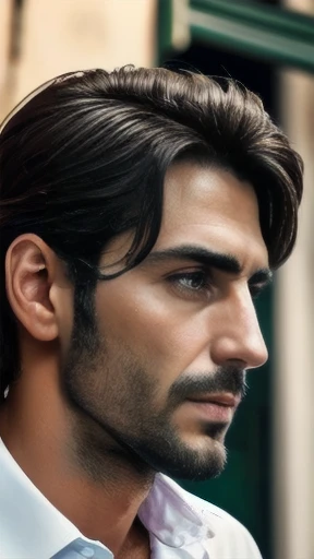 a Italian man focus in face