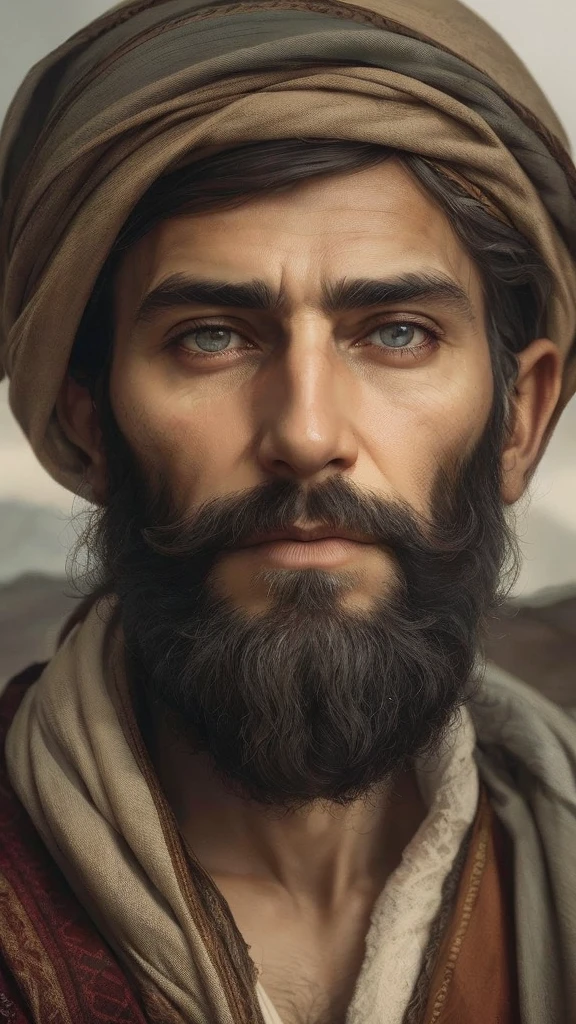 white moody aesthetic, wise old arab with a long white beard, intricate, sharp focus, fantasy, surreal 8k photo,