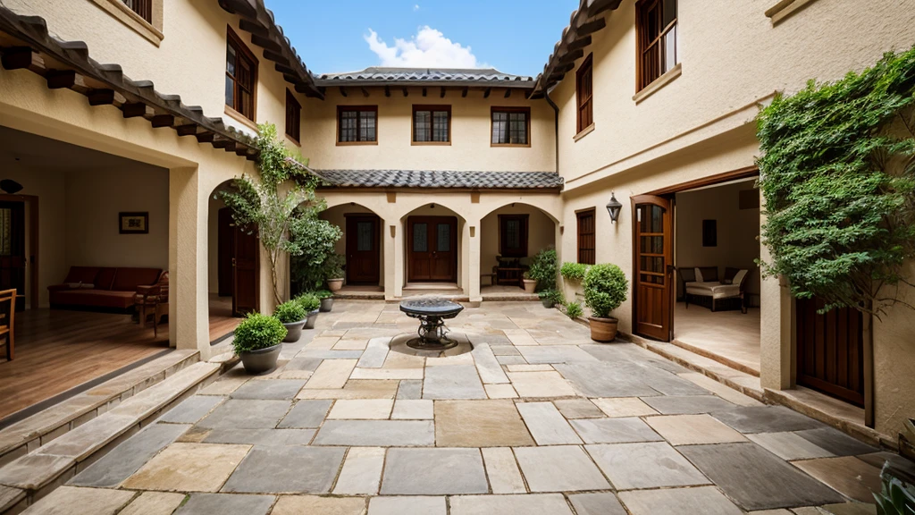 courtyard of the house