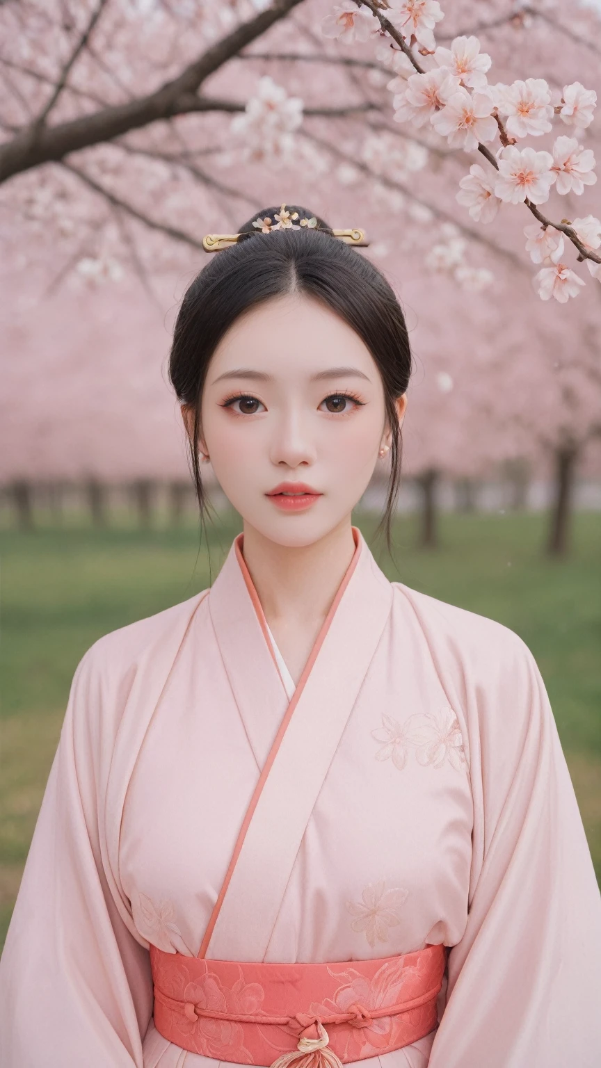 realistic,score_9, score_8_up, score_7_up, BREAK,
an exquisite CG scene unfolds under a peach blossom tree. Antique-style petals are falling gently, creating a serene and picturesque setting. The focus is on a girl with white hair, styled in a delicate and intricate manner, adorned with hair ornaments and hairpins that add to her regal appearance.
She is wearing a gorgeous costume, with heavy overlapping tops that highlight her elegant figure. The scene captures her absolutely beautiful and charming essence, with a focus on her upper body in a half-body shooting style.
The proportions are correct and perfect, with the ultra-clear 16k resolution enhancing the details of her attire and the surrounding environment. The peach blossoms and the antique-style elements come together to create a visually stunning and captivating image that transports the viewer to a world of beauty and fantasy.