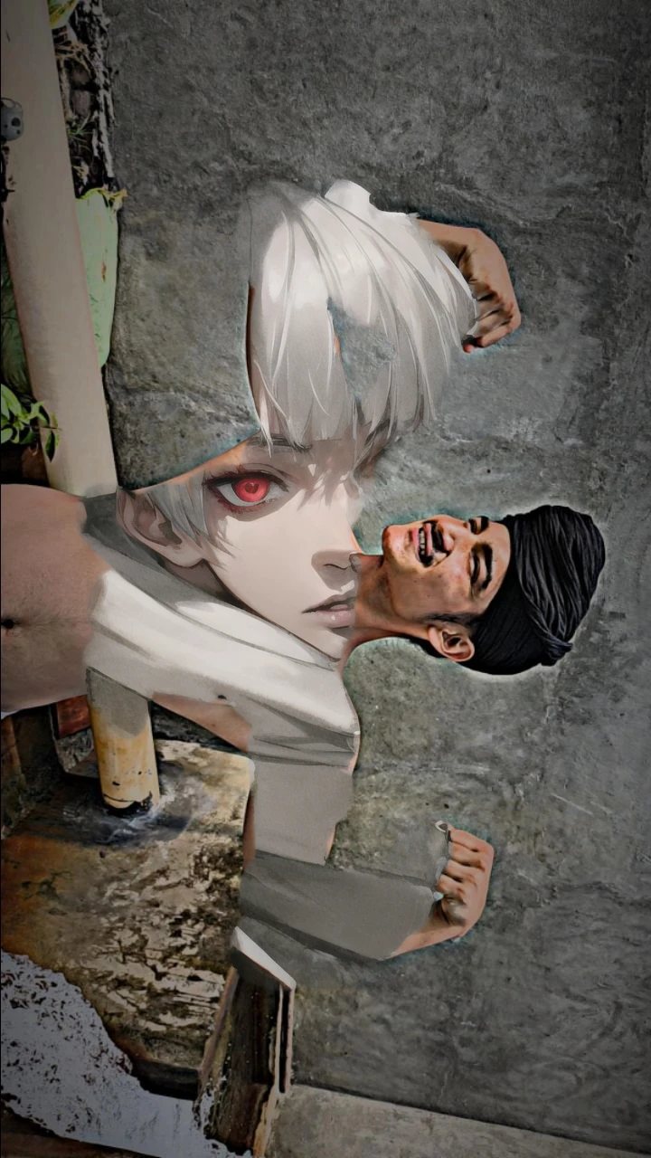 kk, best quality, more details, masterpiece, 1boy, kaneki ken, portrait, male focus, red eyes, solo, bangs, looking at viewer, hood, short hair, rain, tokyo tokyo \(city\), hood up, nail polish, white hair, luxurious, 8k, detailed, ray tracing, depth of field, cinematic lighting,