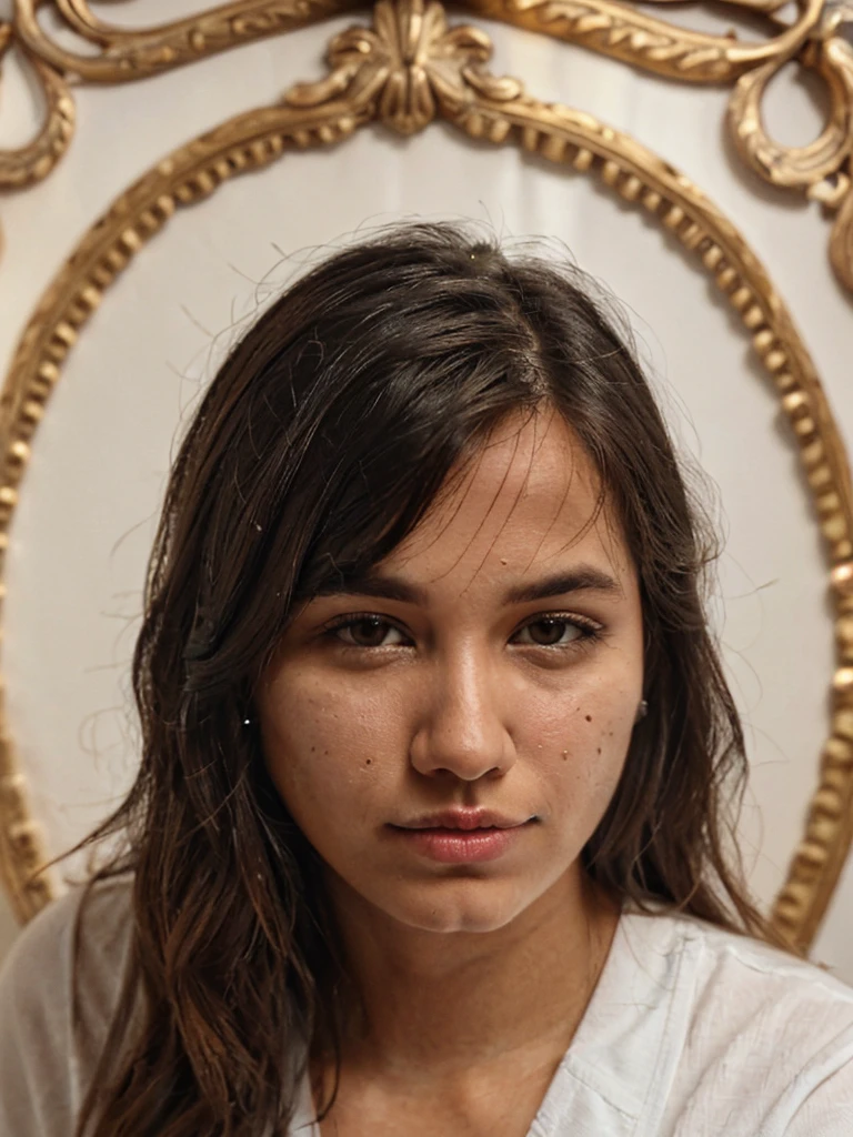 closeup portrait photo nue of beautiful 26 y.o