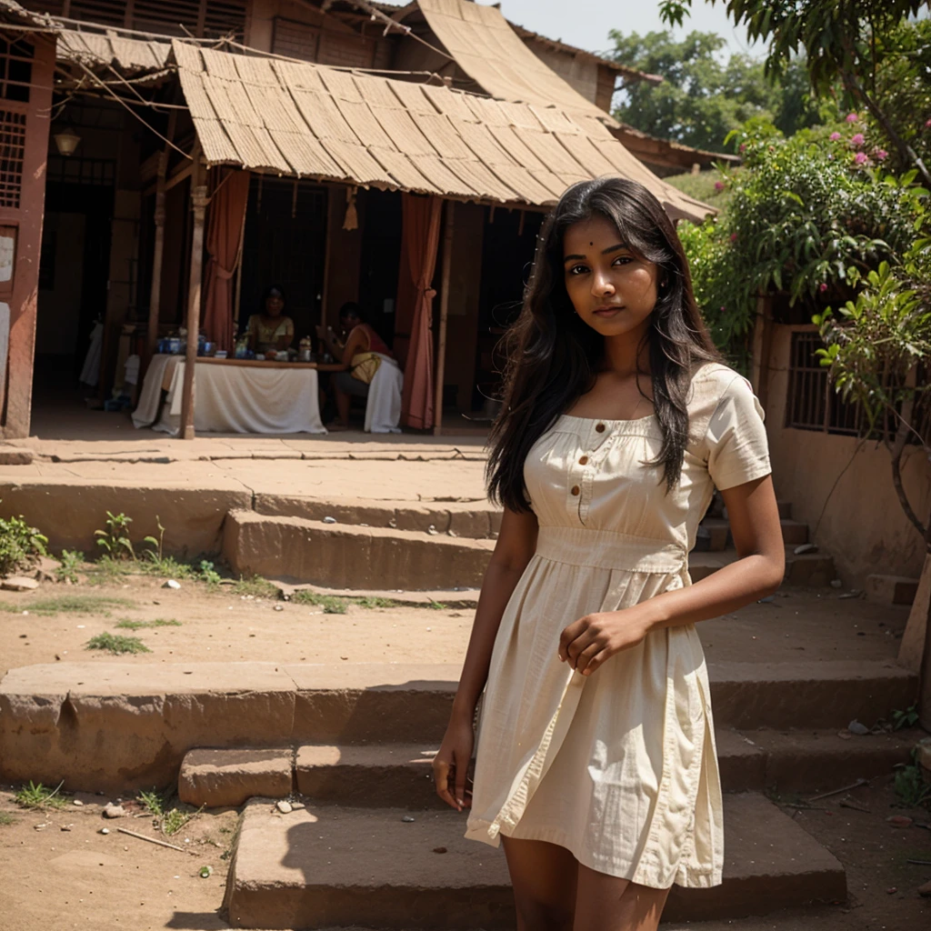 Indian girl wering western dress in india
