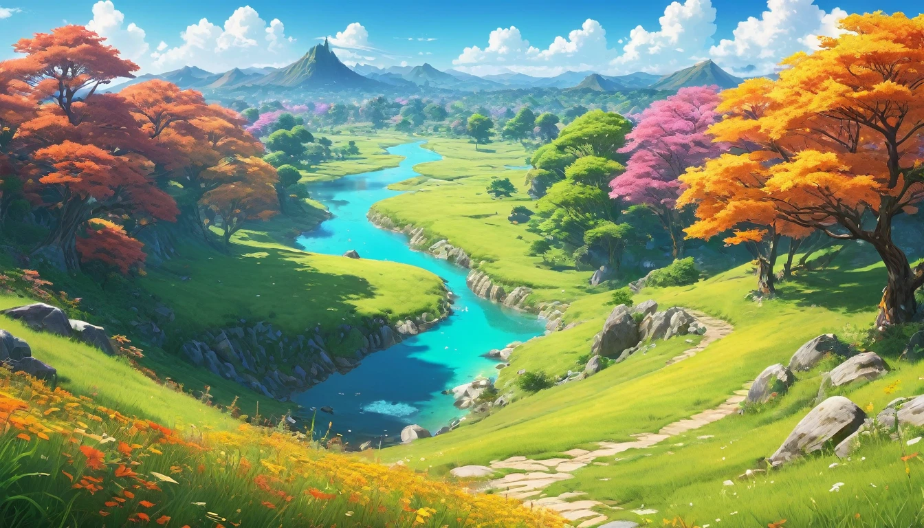 (anime, fantasy, tarrish land), (detailed CG unity 8k wallpaper, masterpiece, best quality, ultra-detailed, HDR:1.2), vibrant colors, intricate, Rounded. Highlights. Heat waves. Smooth. Fluid. Cool air. Wind. Sugary. Days and days. Crackled. Hardened. Glaze. Low contrast. 2D. Bland. Simple. Unadorned.