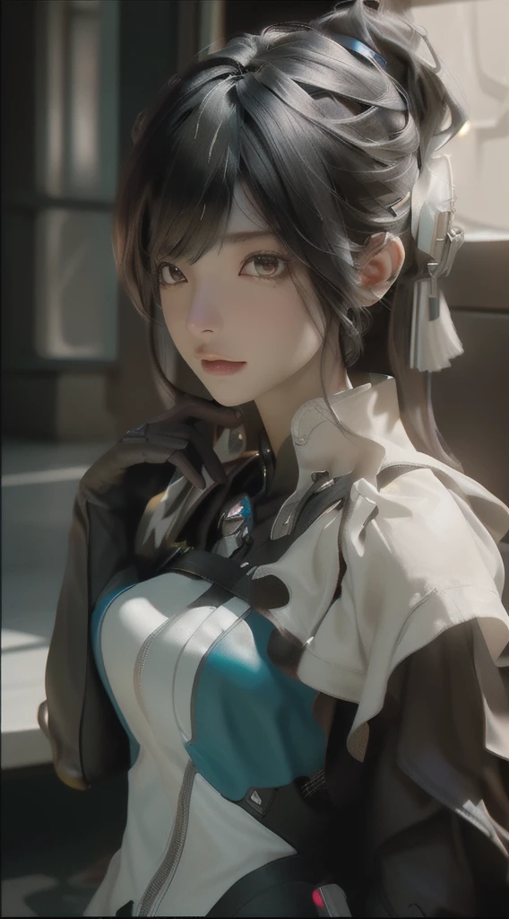 ((Best quality)), ((masterpiece)), (detailed:1.4), 3D, an image of a beautiful cyberpunk female,HDR (High Dynamic Range),Ray Tracing,NVIDIA RTX,Super-Resolution,Unreal 5,Subsurface scattering,PBR Texturing,Post-processing,Anisotropic Filtering,Depth-of-field,Maximum clarity and sharpness,Multi-layered textures,Albedo and Specular maps,Surface shading,Accurate simulation of light-material interaction,Perfect proportions,Octane Render,Two-tone lighting,Wide aperture,Low ISO,White balance,Rule of thirds,8K RAW,