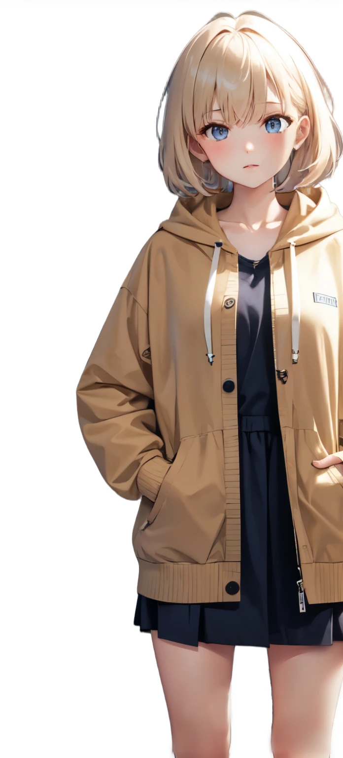 Anime girl taking a photo wearing a short skirt and jacket, Photorealistic anime girl rendering, Cute 3D anime girl render, makoto shinkai. Digital Rendering, Surreal女子高生, Surreal , Full body shot super detailed, Full Body Rendering, Anime VTuber Full Body Model, April Rendering, Single character full body