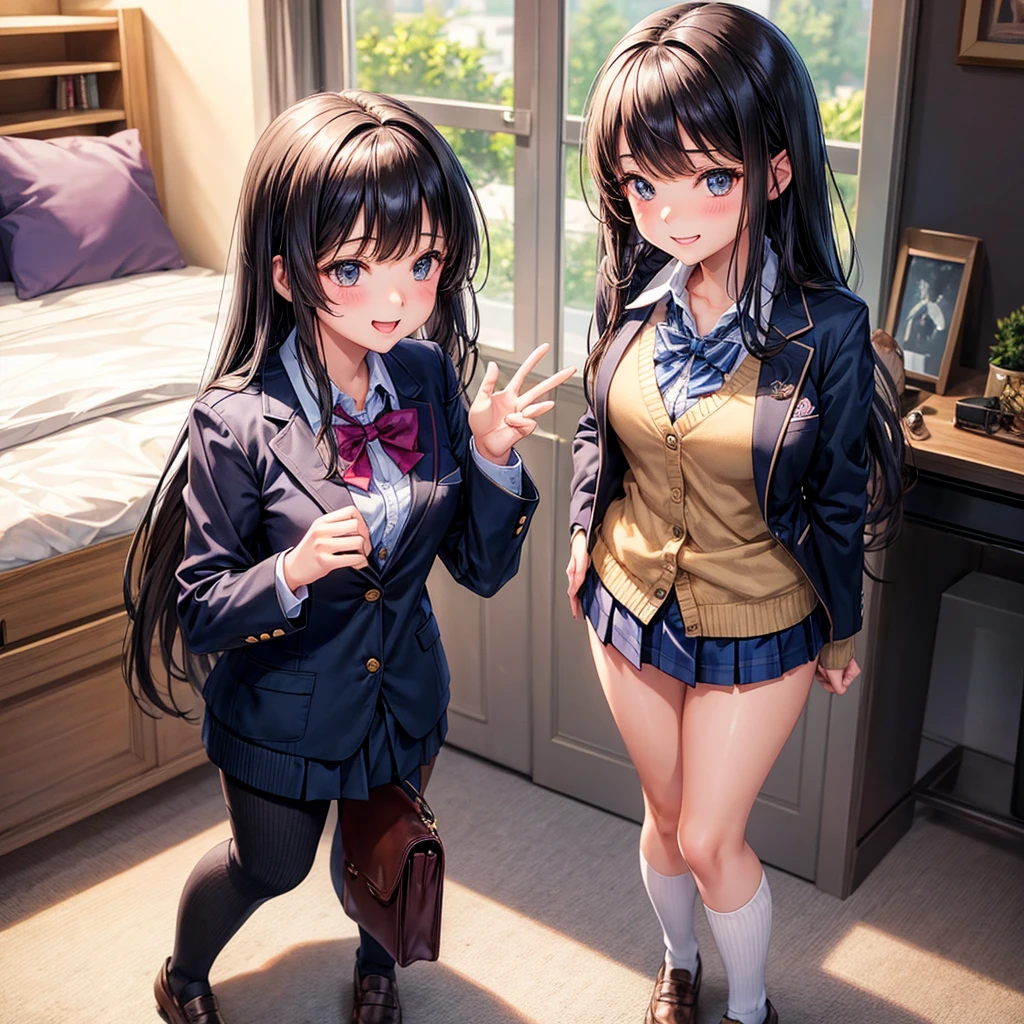middle School girls,smile,Beautiful girls,The best quality to get you horny,Perfect Girl,Standing posture,Super cute girl,uniform,blazer,cardigan,Long Hair、She has her bangs down,Ultra HD,Young girl,Sex,Naughty Girls,Blowjob,Full body image,Absurd,Beautiful girls,The room,