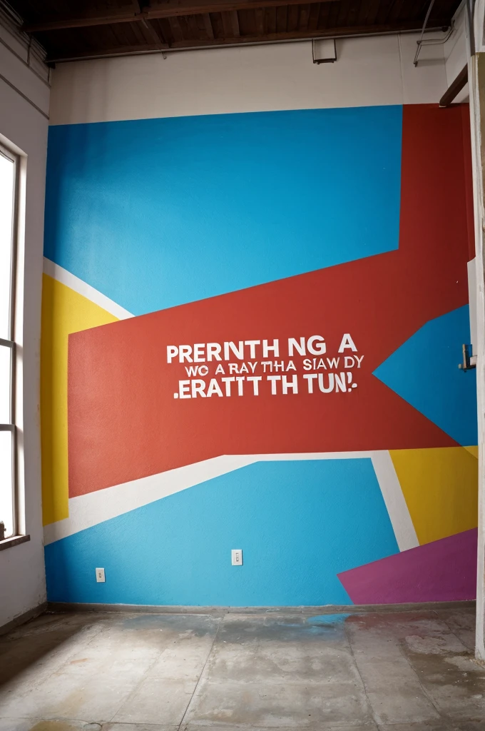  make a mural in written representation with the phrase:
"LOOKING FOR SOMETHING SERIOUS, IT DOESN&#39;T MATTER IF THEY HIT ME"