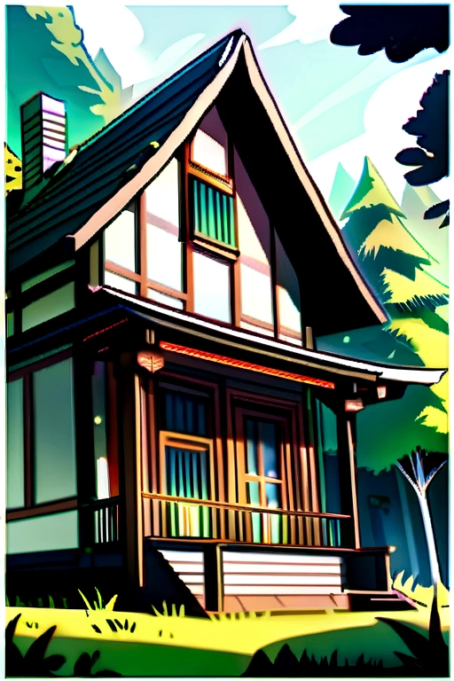 Old house in forest 