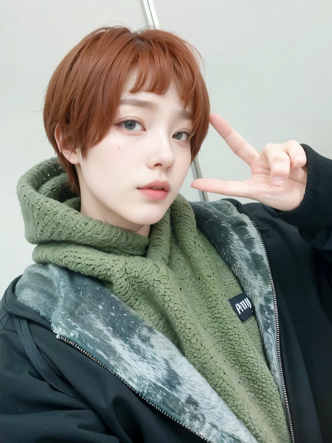 Arafa woman with colored hair sitting at a table, jung jaehyun, adorable and pale korean face, ulzzang inteligente, Kim Doyoung, with short hair, jossi do blackpink, Hong Jun Hyung, Tae June Kim, ulzzang, the hime cut, Jaeyeon Nam, xqc, park jimin, tomboy short platinum hair