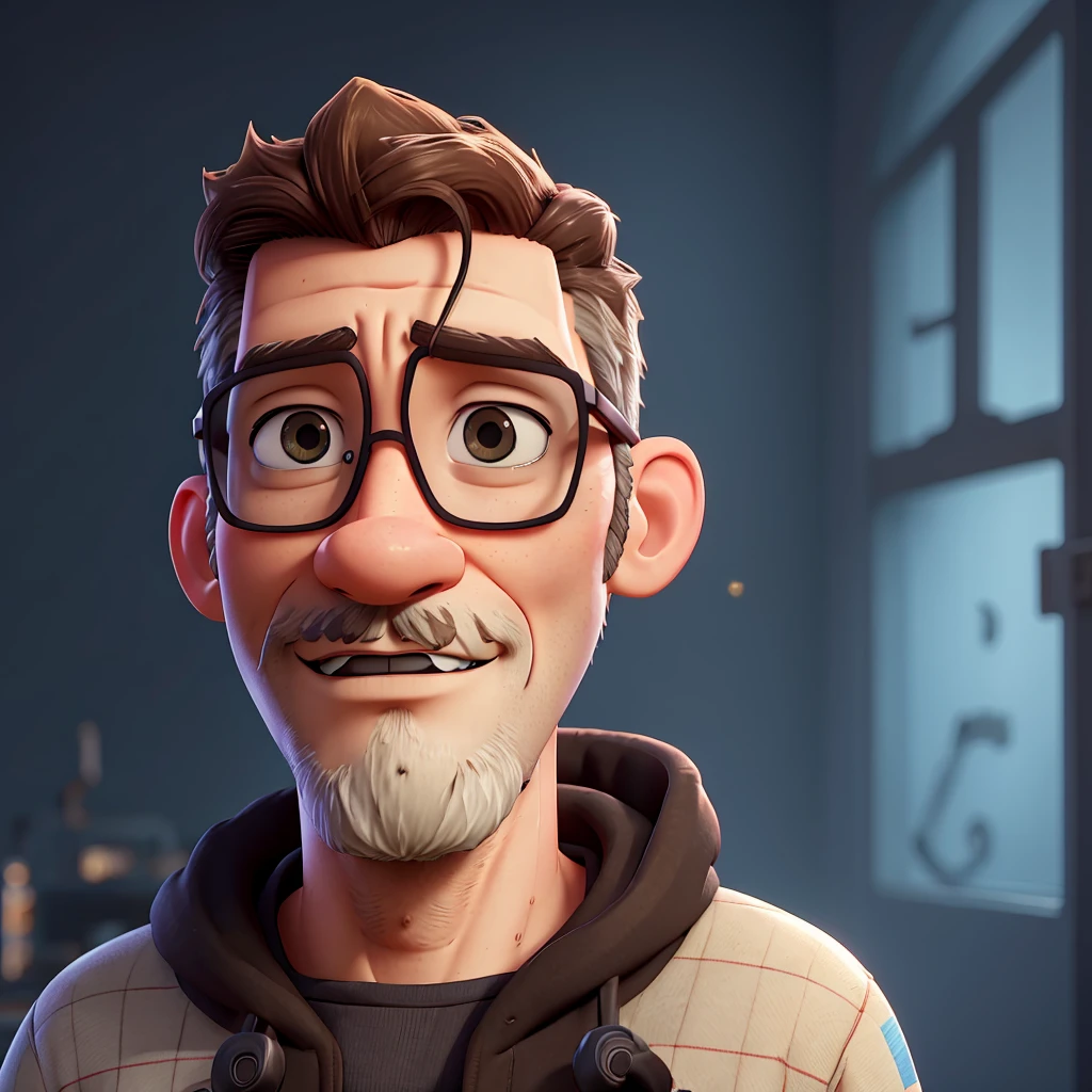 High quality portrait of Gordon Freeman from HL2. Art by Makoto Shinkai, Crunchyroll, pixiv, danbooru, HD, headshot, cinematic still, detailed anime face, bokeh, digital art, cel shading, vivid colors, ambient lighting