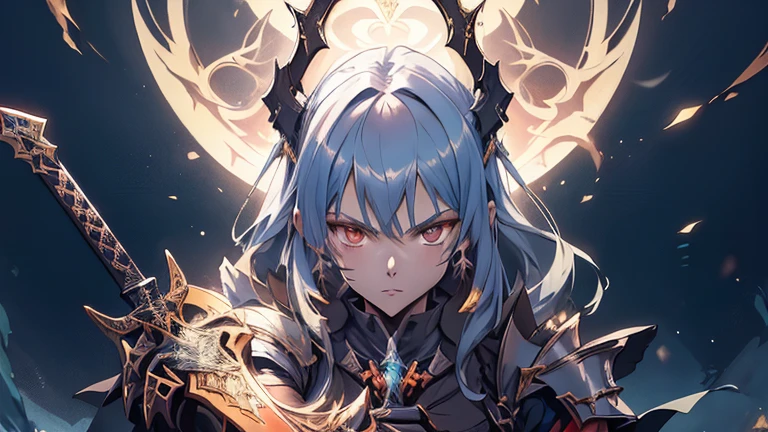 fully body,a woman with a sword and a sword in her hand, dos arknights, impacto de ayaka genshin, Detailed art from the main anime, girl in armor, epic anime art, a very beautiful berserker woman, shadowverse style, detailed anime artwork, detailed anime art, Like a badass monster hunter, anime fantasy artwork,face perfect