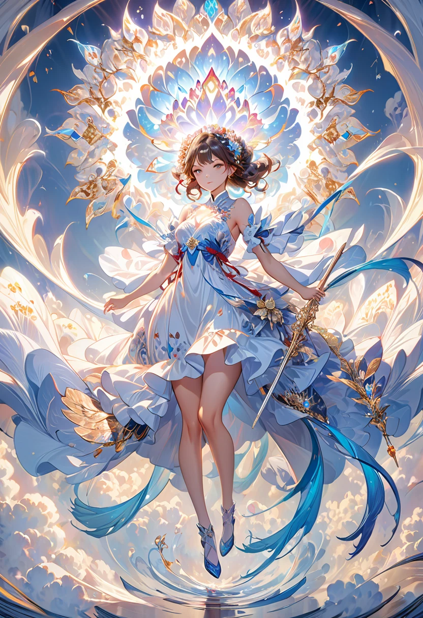 (masterpiece,Top quantity,Best quality,Official Art,Beauty and aesthetics:1.2),(1 Girl),Extremely detailed,(Fractal Art:1.3),Rich in details,Most detailed,Whole body concept