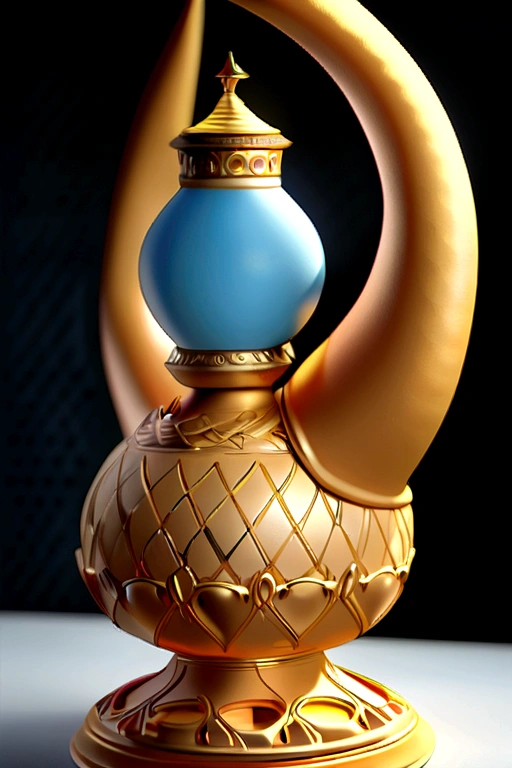 Genie Aladdin With Lamp 3D Print Model, 