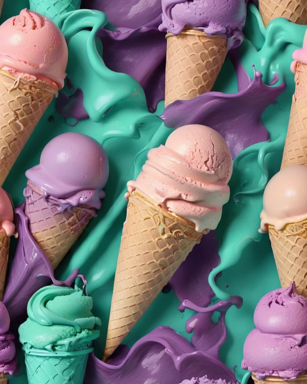 ice cream, Vine color