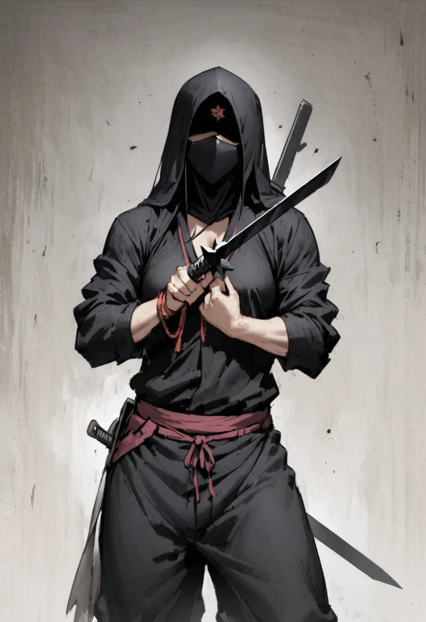 Female Ninja Group、Edo Period、Ninja sword、Shuriken、assassination、cool、masterpiece、best quality、ultra-detail、darkness、stylish、Behavior of the strong、Intimidation
