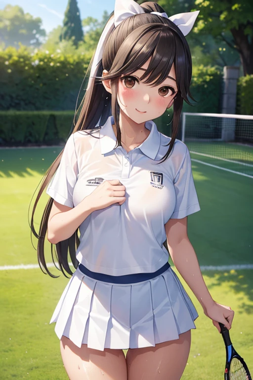 nsfw,

Gaoling loves flowers、 Shiny brown long hair、White ribbon ponytail,、Beautiful brown eyes、smile、Sparkling eyes, (fine grain)、Very detailedな目、Very detailed顔, Very detailed目, 

masterpiece, Highest quality, High resolution, (Highest quality,masterpiece:1.2),Absurd,High resolution,Very detailedな,Very detailed,32k,8K resolution, Intricate details,Movie Scenes,Detailed Background,alone,Dynamic Angle, masterpiece, Highest quality, High resolution,

One girl, alone, Tennis Wear, White polo shirt, White sneakers, White mini skirt, , (Shiny skin, Sweaty:1.4), Absurd, View your viewers, , Dynamic Lighting, High resolution, Sharp focus, Depth of written boundary, Fine grain, Sharp pupils, Current Pupils, (chest:1.3), (Thick thighs:1.1), Outdoor, null,Panty shot
