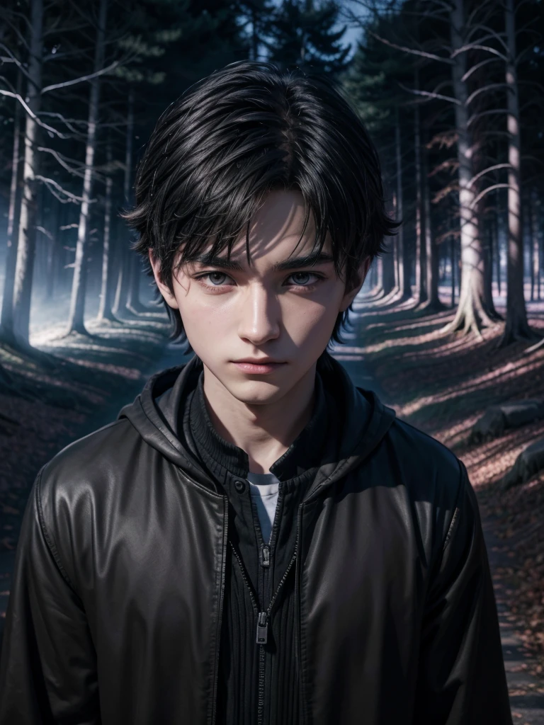character face from the Harry Potter universe in Lé in front of a dark forest, 4K anime-style, anime wallpaper 4k, 坏蛋动漫8 K, 4k manga wallpaper, young anime man, Boy Anime, anime wallpaper 4k, anime wallpaper 4k, high quality anime art style, anime moe art style, 8K anime art wallpaper, 4K anime art wallpaper, RGB lighting,
