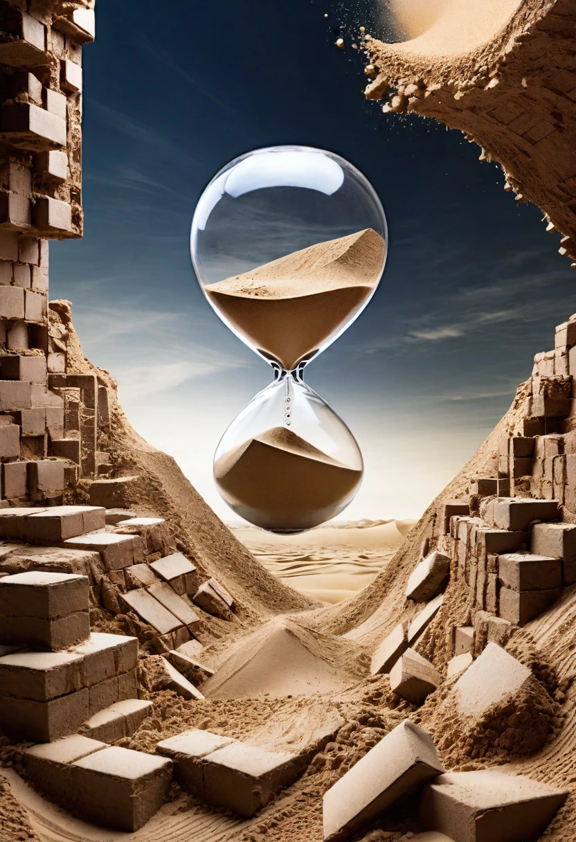 Land of Sand、hourglass、Collapsed bricks