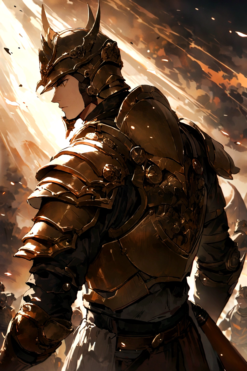 Baseball uniforms，Baseball glove in left handを着用してください，Baseball glove in left hand，Back view，court，catcher，Armor，Forgetful Battery，youth，Blonde，Refreshing Youth，View from the side，morning，cool