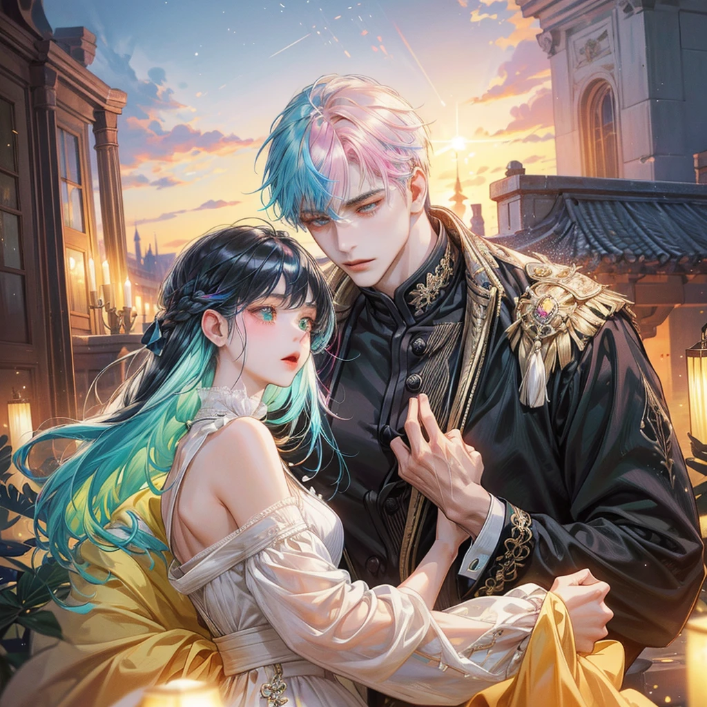 {{masterpiece}}, 最high quality, Very detailedな CG ユニティ 8k 壁紙, Cinema Lighting, Lens flare, Beautiful details in the eyes, black, Sideways glance, Multicolored Hair, colorful light, particle, Heterochromia iridis, (colorful:1.5), (colorful hair:1.5),{{masterpiece}}, 最high quality, Very detailedな CG ユニティ 8k 壁紙, Cinema Lighting, Lens flare, Beautiful details in the eyes, black, Sideways glance, Multicolored Hair, colorful light, particle, Heterochromia iridis, (colorful:1.5), (colorful hair:1.5),masterpiece, 最high quality, Official Art, 8k wallpaper, Very detailed, Very delicate and beautiful, wonderful, In detail, masterpiece, Super detailed, High resolution,Best illustrations, Best Shadow,Complex,Sharp focus, high quality, A young father holds his young twin boys and girls in his arms tightly and warmly、Draw a scene filled with love and security.。My father is on his way home from work.、Children are innocent and carefree。In the background澄み切った青空が広がり、A view of a stylish modern mansion in Pula, Croatia in summer。The bright sunlight illuminates the house and the sparkling sea.。 In fact, this30The father of the generation was the former Constantine1This is the world.、The boy-girl twins are formerly Crispus and Fausta。The whole scene、atonement、Forgiveness、Healing、Purification、And the theme of repairing relationships was emphasized.、It expresses the moment when family love and bonds deepen.。 The father's expression shows deep love and relief.、The twins have innocent smiles on their faces.。In the background、The beautiful sea of Croatia spreads out before you、The sparkle enhances happy family moments.。, Digital illustration portrait, In the art style of Bouwater, Blackpink's Joshi portrait, Digital Portrait, Digital Art Portrait, Realism art style, high qualityのポートレート,{{masterpiece}}, 最high quality, Very detailedな CG ユニティ 8k 壁紙, Cinema Lighting, Lens flare, Beautiful details in the eyes, black, Sideways glance, Multicolored Hair, colorful light, particle, Heterochromia iridis, (colorful:1.5), (colorful hair:1.5),{{masterpiece}}, 最high quality, Very detailedな CG ユニティ 8k 壁紙, Cinema Lighting, Lens flare, Beautiful details in the eyes, black, Sideways glance, Multicolored Hair, colorful light, particle, Heterochromia iridis, (colorful:1.5), (colorful hair:1.5),masterpiece, 最high quality, Official Art, 8k wallpaper, Very detailed, Very delicate and beautiful, wonderful, In detail, masterpiece, Super detailed, High resolution,Best illustrations, Best Shadow,Complex,Sharp focus, high quality, A young father holds his young twin boys and girls in his arms tightly and warmly、Draw a scene filled with love and security.。My father is on his way home from work.、Children are innocent and carefree。In the background澄み切った青空が広がり、A view of a stylish modern mansion in Pula, Croatia in summer。The bright sunlight illuminates the house and the sparkling sea.。 In fact, this30The father of the generation was the former Constantine1This is the world.、The boy-girl twins are formerly Crispus and Fausta。The whole scene、atonement、Forgiveness、Healing、Purification、And the theme of repairing relationships was emphasized.、It expresses the moment when family love and bonds deepen.。 ,