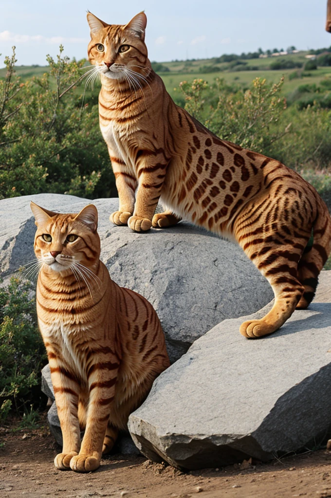 giant orange cat