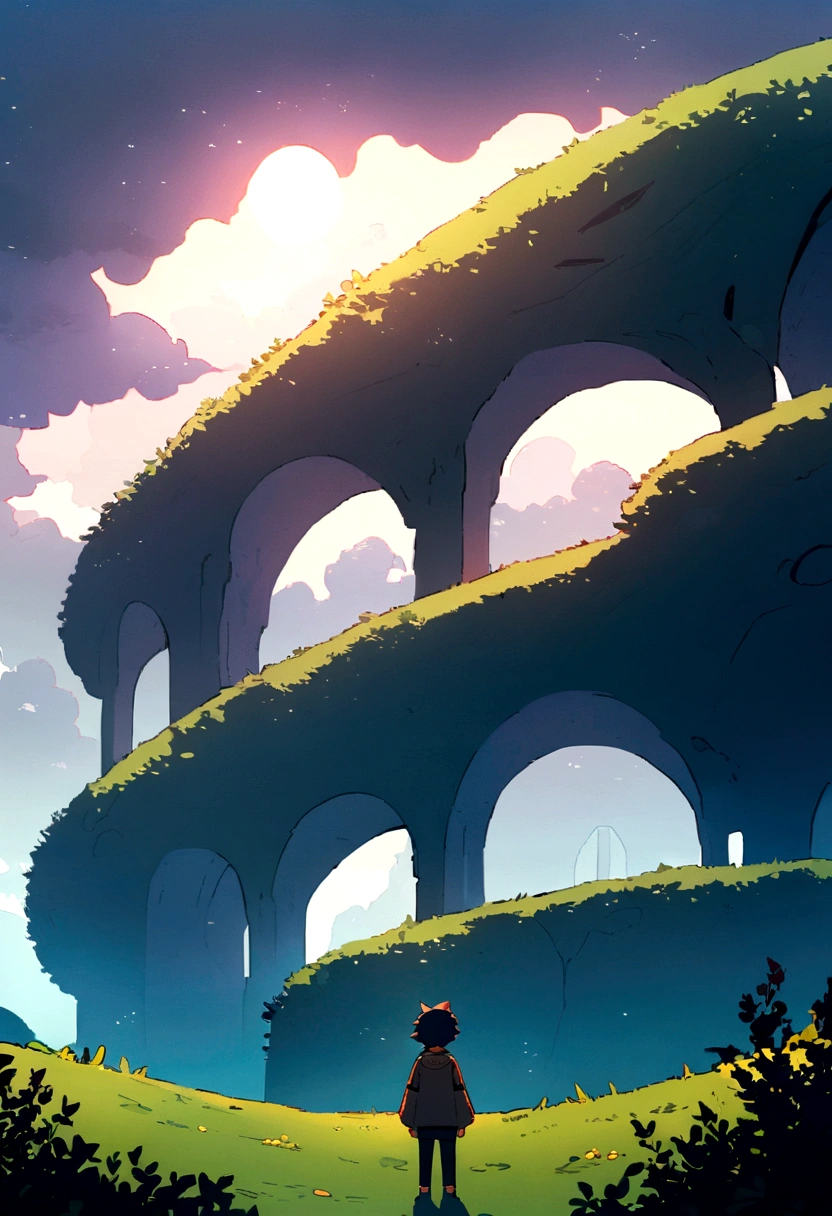 imagem 16:9 landscape shape: lofi boy