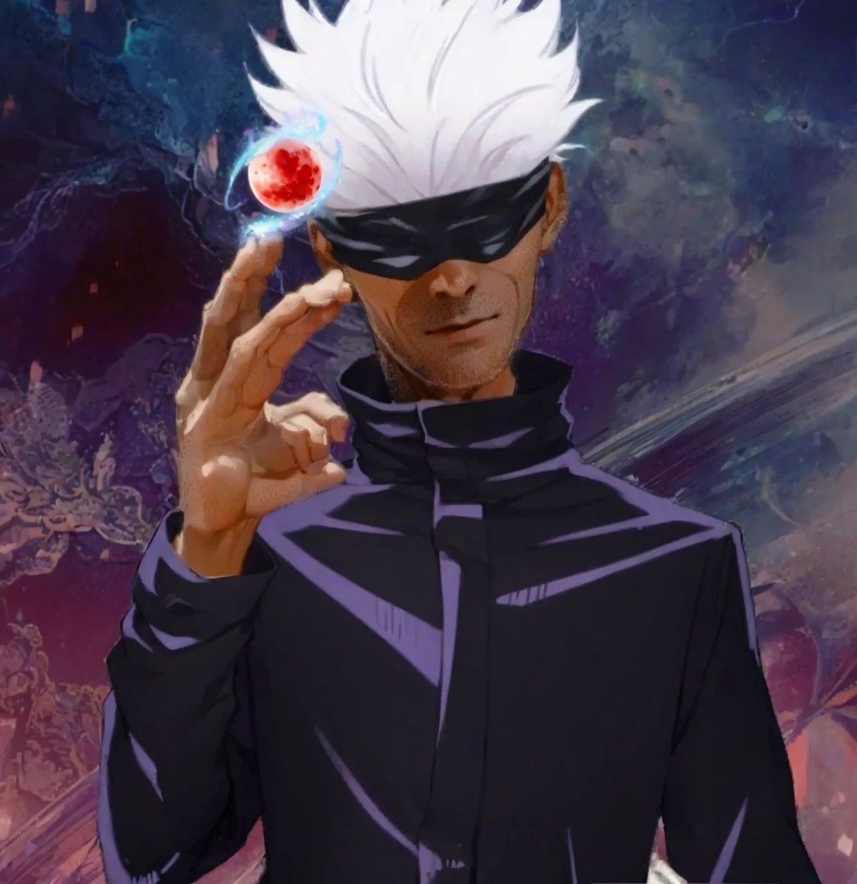 Night, pitch black, by the window, a handsome boy, white suit, panic, energy flow around, red moonlight, black eyes, facial ultra-detail, short black hair, facial ultra-detail, highly realistic, 4K, chiaroscuro, super high detail