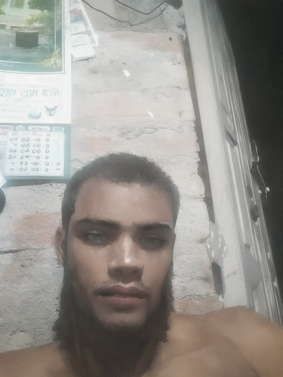 masterpiece,best quality,(1man:1.3), 25 years old,short hair,colored tips,curly hair,colored glasses,earings,gun,tie,topless,corset,mafia style,handcuffs,wrap coat,street,from above,(dutch angle, fisheye),lens flare,depth of field