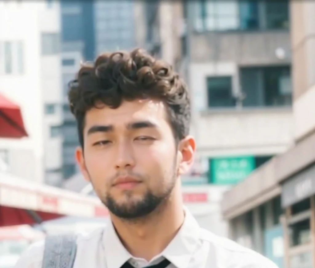 Boy curly hair
