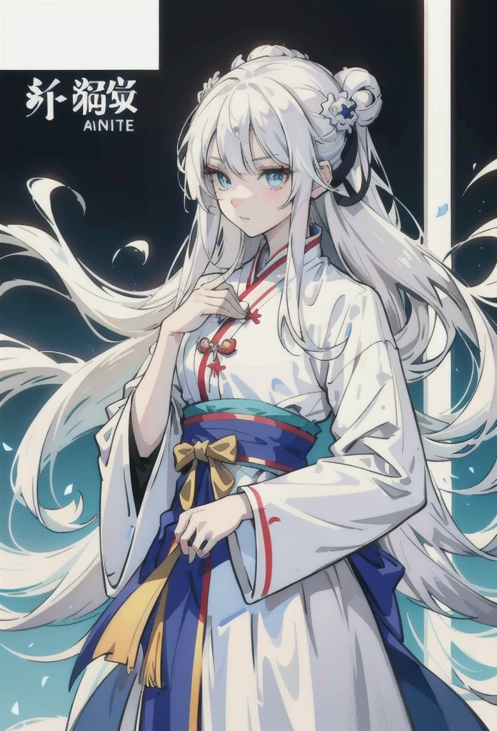 Anime girl with long white hair and blue eyes in the city, White-haired God, Beautiful anime portraits, Detailed portrait of an anime girl, Perfect white hair girl, Beautiful Anime Girls, Beautiful Anime Women, White Hair Girl, Cute Anime Girl Portrait, palace , Girl in Hanfu, From Girls Frontline, guweiz on pixiv artstation, ”Beautiful Anime Women,From the chest up