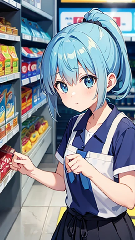 Blue ponytail、Convenience store staffing limit