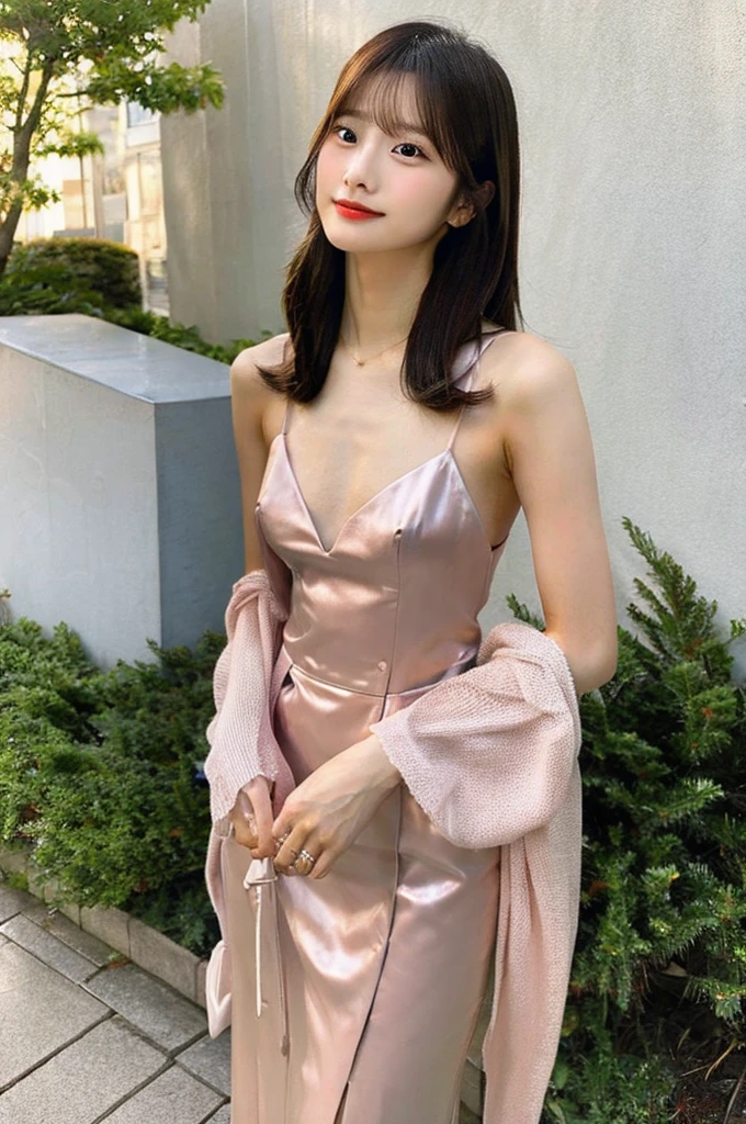 Japanese, 20 years old, beautiful, nude, glamorous, standing