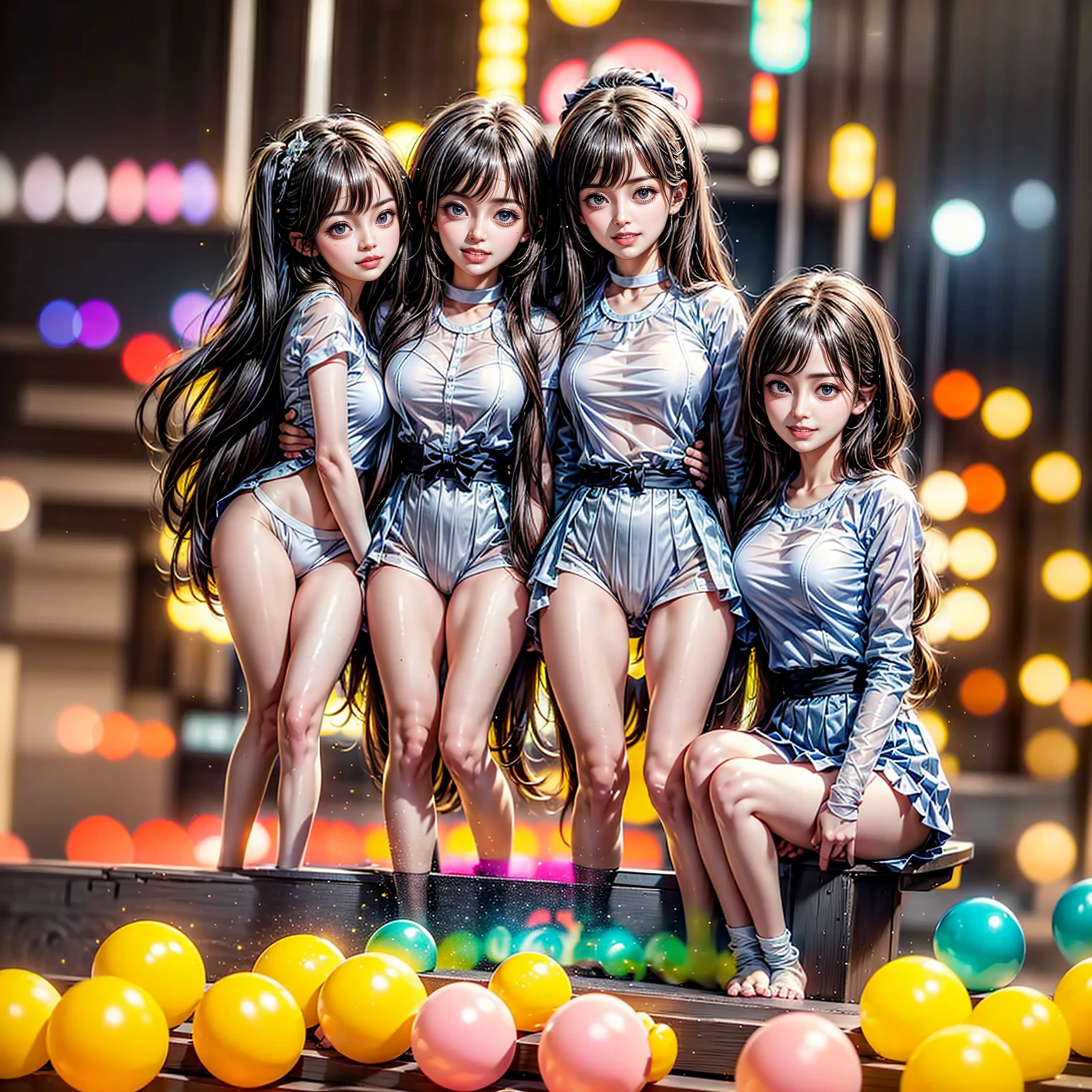 ((ExtremelyDetailed (PUNIPUNI KAWAII 12 Girls in a row:1.37) Shibuya scramble crossing)), (masterpiece 8K TopQuality:1.2) (ProfessionalPhoto:1.37), {Dancing(FullBody)|((ZoomedOut))}, Different types of hair colors, {((White skinny Athletic wear))|(SchoolUniform)|Tutu}, {(Hidden Hand)|(Corrected BabyLike hand)}, (Joyful Expressions LifeLike Rendering), PerfectLighting (RainbowColor particles:1.2)(Dazzling Blurred ColorfulLights) MotionBlur BREAK (Acutance:0.8) Impeccable Radiant PearlSkin with Transparency . (((no extra limbs)))(Exposed:-0.5)