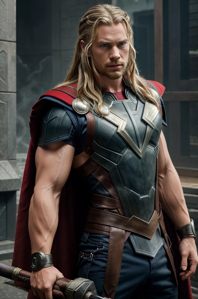 A boy with power of thor